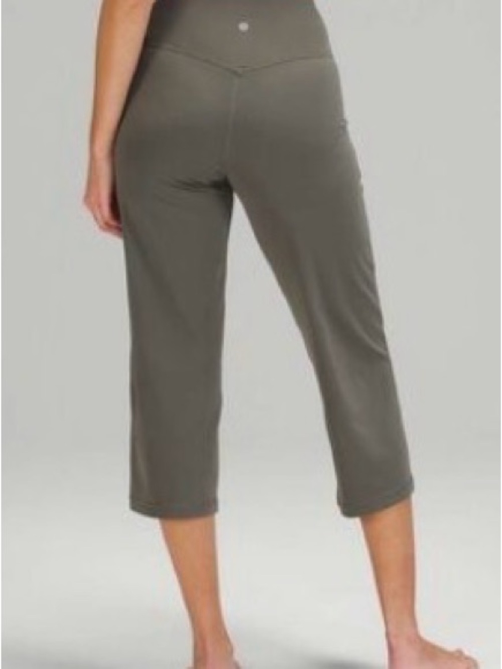 LULULEMON ALIGN WIDE-LEG SUPER-HIGH-RISE CROP 23” GREY SAGE
